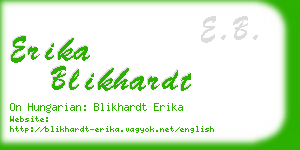 erika blikhardt business card